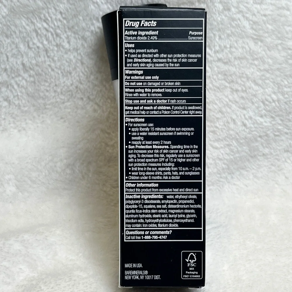 bareMinerals Original Liquid Mineral Foundation Golden Beige 13 SPF 20 -‎ NEW
